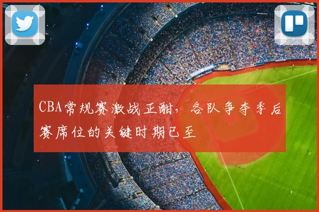 CBA常规赛激战正酣,各队争夺季后赛席位的关键时期已至