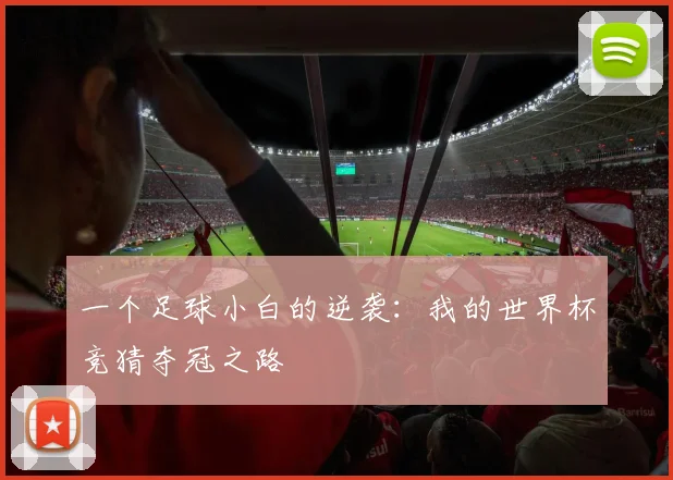 一个足球小白的逆袭：我的世界杯竞猜夺冠之路